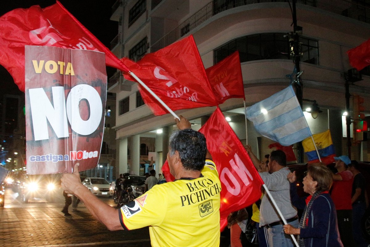 Ekvadoro rinkėjai nesutiko, kad į šalį grįžtų JAV karinės bazės
