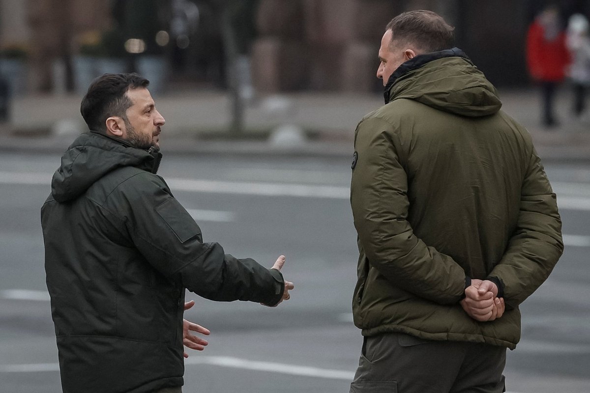 Uždarame susitikime Zelenskis dėl Jermako pasisakė labai aiškiai