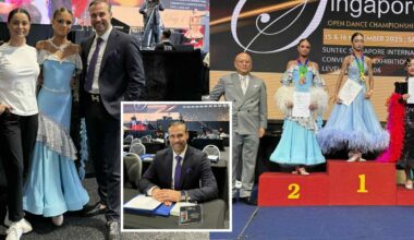 Andriaus Kandelio dukra nustebino: Singapūre vykusiame šokių čempionate susišlavė prizines vietas