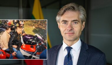 Ypatingą progą su žmona minintis užsienio reikalų ministras Kęstutis Budrys kadre iš praeities – neatpažįstamas