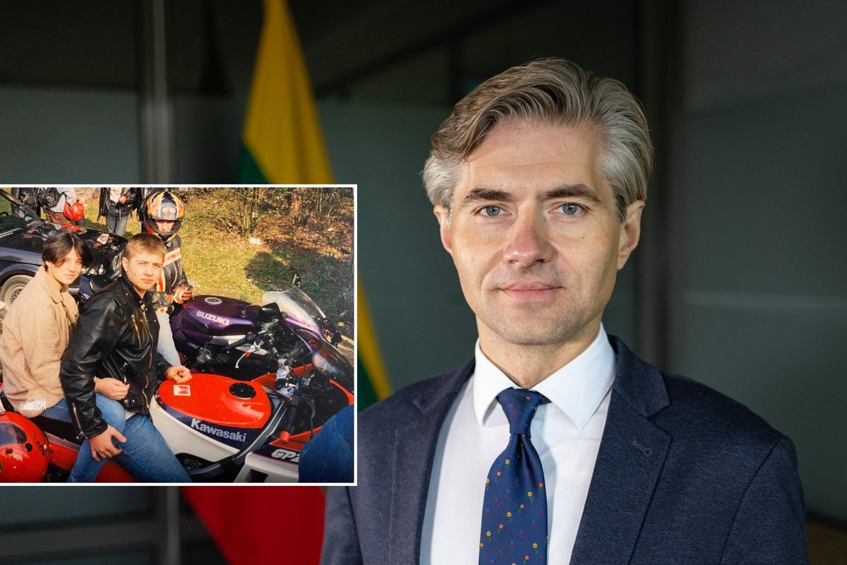 Ypatingą progą su žmona minintis užsienio reikalų ministras Kęstutis Budrys kadre iš praeities – neatpažįstamas