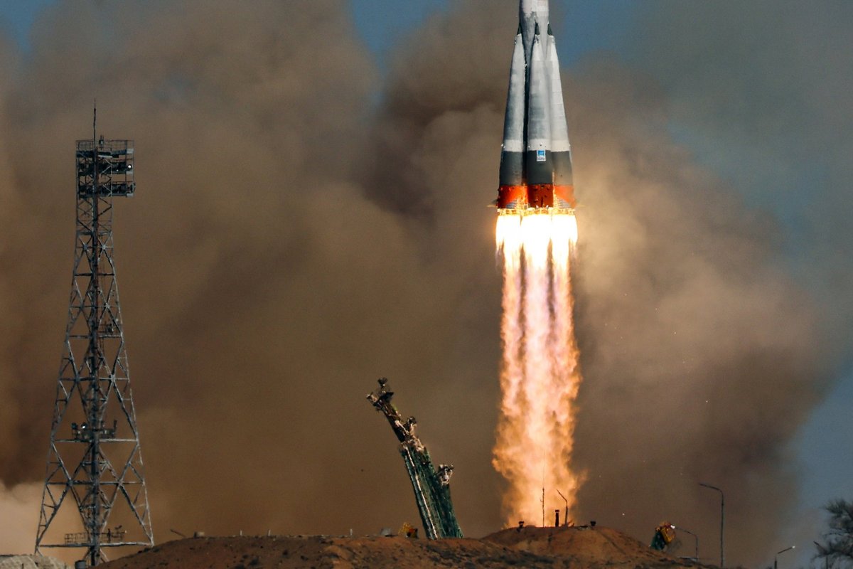 Maskva: po raketos skrydžio apgadinta Rusijos kosminė bazė