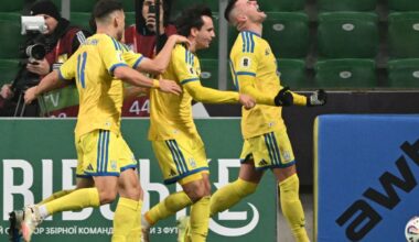 Ukrainos euforija: vėlyvi įvarčiai išsaugojo šansus žaisti FIFA 2026 pirmenybėse