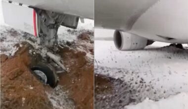 Vaizdo įraše – nuslydęs nuo tako lėktuvas Vilniaus oro uoste