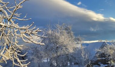 Sniego pasaka antradienį netoli Mažeikių