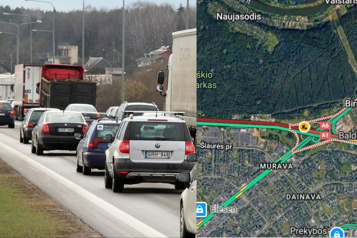 Magistralėje Vilnius–Kaunas–Klaipėda įvedami laikini eismo ribojimai