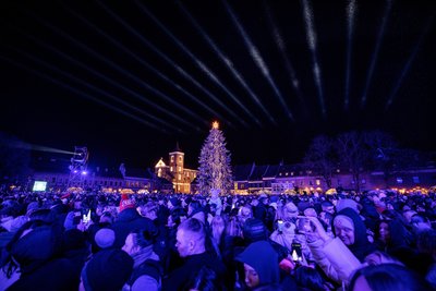 Kalėdų eglutės įžiebimas Kaune 2025