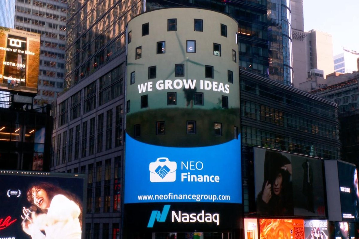 Iš Niujorko Times aikštės – „NEO Finance“ žinia Lietuvai ir pasauliui