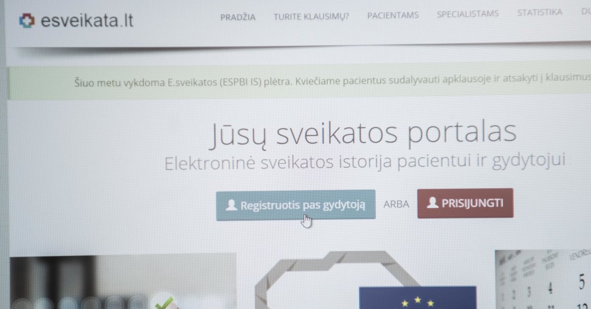 Numatomi istoriniai E.sveikatos sistemos atnaujinimai: galimi trikdžiai | Verslas