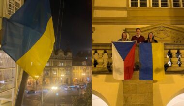 Čekijos parlamento pirmininkas nurodė nukabinti Ukrainos vėliavą