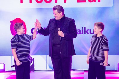 Merūnas Vitulskis su sūnumis