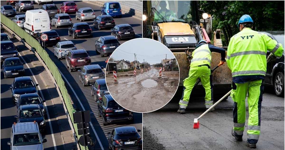 Vilniuje išrausė dar vieną gatvę ir paliko: „Mama veža vaiką vėžimėlyje, ratukų iš purvo nesimato“