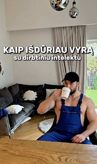 Akvilės Mažuolės pokštas, iškrėstas vyrui