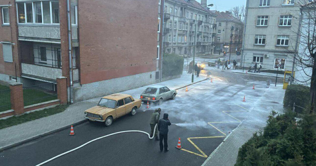 Klaipėdoje iškrito sniegas, tačiau jis - dirbtinis (galerija ir video) - Vakarų ekspresas