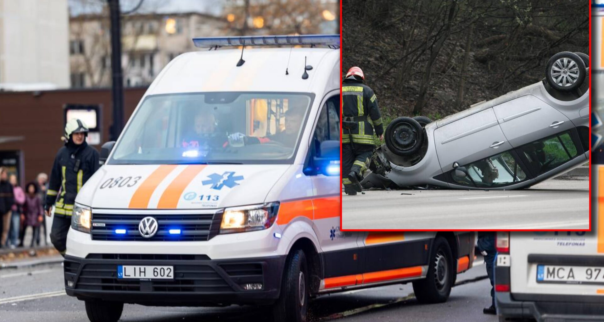pagalbą išsikvietė iš apvirtusio automobilio išlipti negalinti senjorė