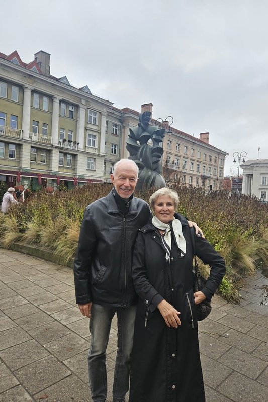 Rūta Vanagaitė ir mylimasis Davidas