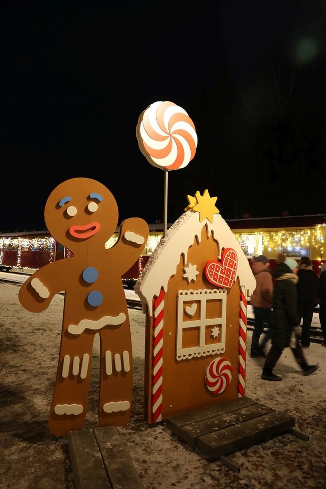 VšĮ „Aukštaitijos siaurasis geležinkelis“ nuotr. / Kalėdinis Siaurukas