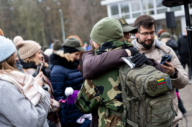 Pauliaus Peleckio / BNS nuotr./Kandidatų į šaulius priesaikos ceremonija