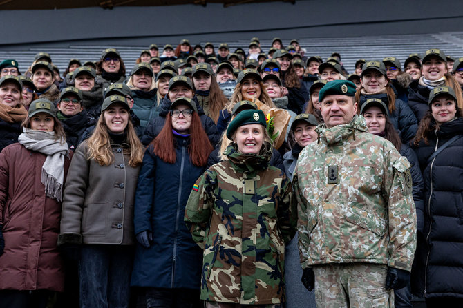 Pauliaus Peleckio / BNS nuotr./Kandidatų į šaulius priesaikos ceremonija
