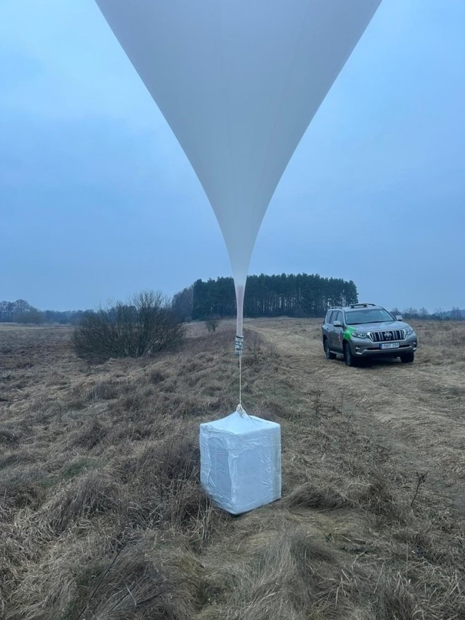 VSAT nuotr./Kontrabandiniai balionai