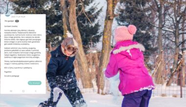 Drausti ar leisti: mokyklos laiškas dėl sniego sukėlė diskusijas tarp tėvų – „Norite atimti vaikystę?“ | Gyvenimas