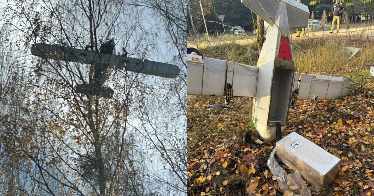 Lenkai sugavo droną iš Baltarusijos: pamatykite, kaip atrodo ir ką aptiko viduje