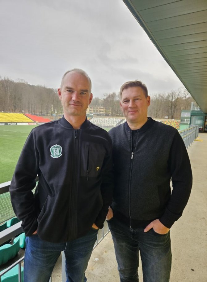 fkzalgiris.lt nuotr./Mindaugas Kasperūnas ir Rolandas Džiaukštas