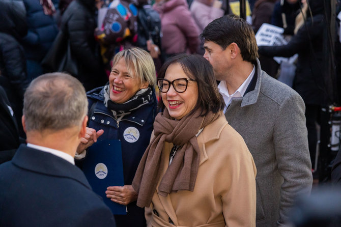 Patricija Adamovič / BNS/Mitingas prie Švietimo, mokslo ir sporto ministerijos