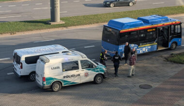 Į avariją pateko maršrutinis taksi (video)