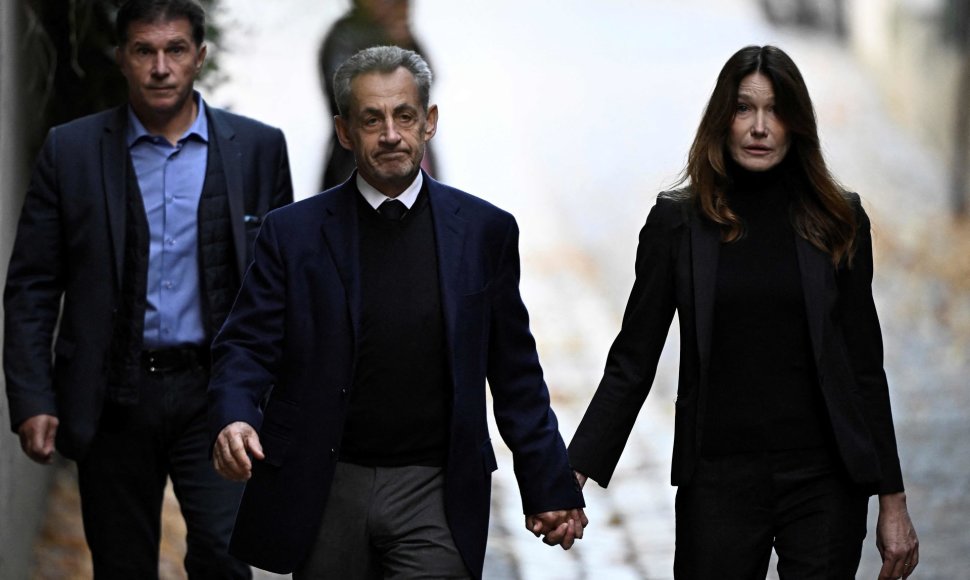 Nicolas Sarkozy ir jo žmona Carla Bruni-Sarkozy