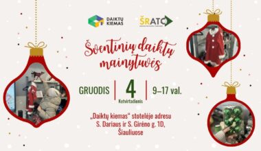 Šiauliuose vyks antrosios „Šventinių daiktų mainytuvės“