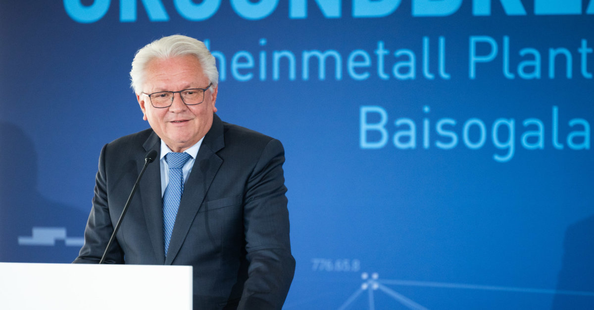 Svarbi diena – pradėtos „Rheinmetall“ gamyklos statybos: „Siunčiame signalą“ | Verslas