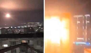 Rusai šaudė į Ukrainos dronus, bet paleido raketą į daugiabutį Novorosijske