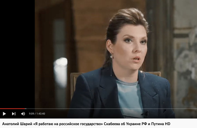 „Youtube“ stop kadras/Olga Skabejeva