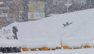 Estijoje – tikra žiemos pasaka: parodė, kiek iškrito sniego