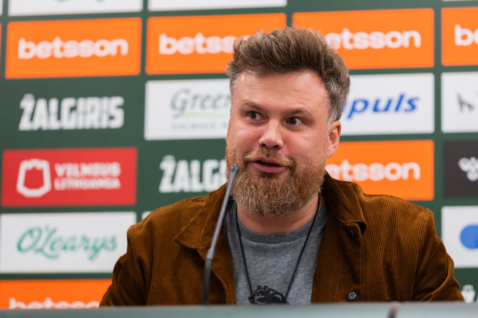 Patricija Adamovič / BNS/Spaudos konferencija po visuotinio „Žalgirio“ dalininkų susirinkimo