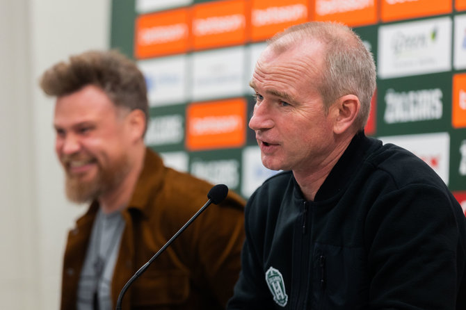 Patricija Adamovič / BNS/Spaudos konferencija po visuotinio „Žalgirio“ dalininkų susirinkimo