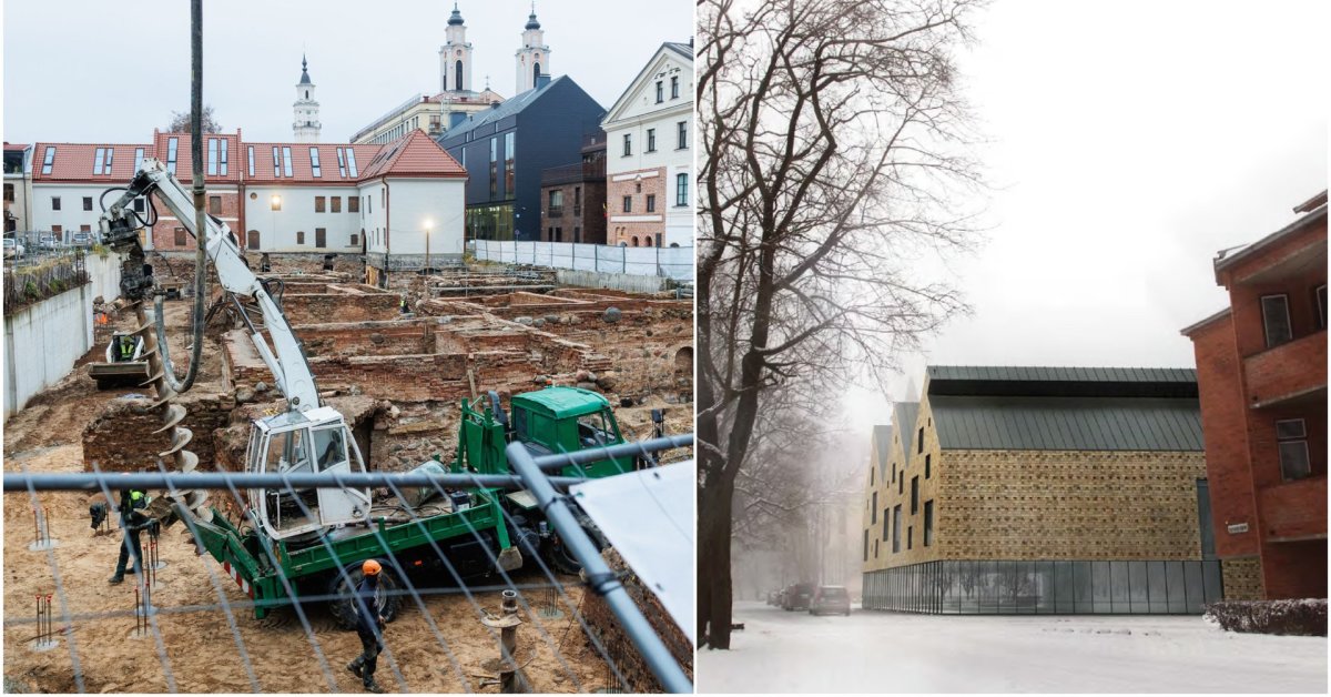 Atgijo statybų darbai Kauno „pompėjoje“ – koks likimas laukia atkasto istorinių rūsių komplekso?
