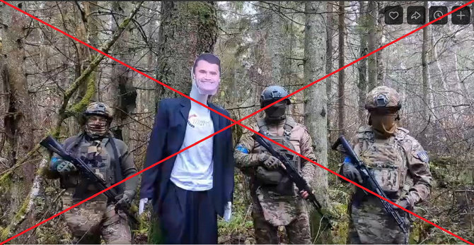 Internauto pasidalinta nuotrauka/Stopkadras iš propagandinio vaizdo įrašo