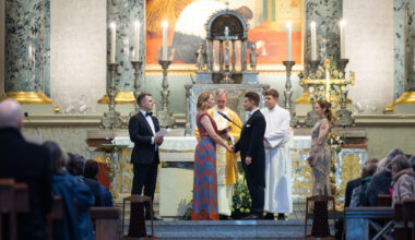 Susituokė Ūla Ambrasaitė ir Maksimas Milta: po sužadėtuvių Kolumbijoje – vestuvės Vilniaus katedroje | Vardai