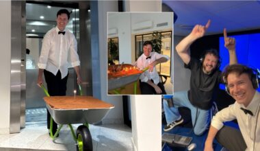 M1 vedėjas Tomas Jaz į radiją atgabeno pilną karutį tiramisu deserto: su karučiu teks atsisveikinti | Vardai