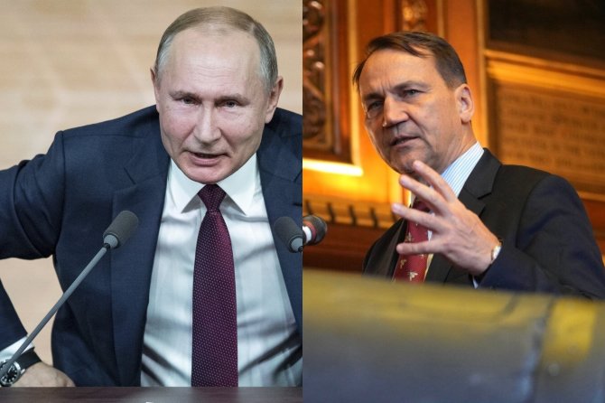 AP/Scanpix/Vladimiras Putinas, Radoslawas Sikorskis