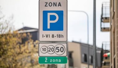 teks susimokėti už automobilio statymą šiose Žaliakalnio gatvėse