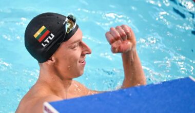 Lietuvos rekordą pakartojęs Lukminas liko per plauką nuo Europos plaukimo čempionato medalio