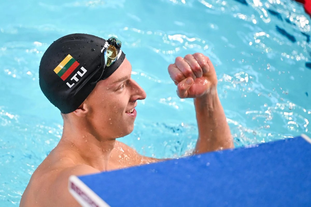 Lietuvos rekordą pakartojęs Lukminas liko per plauką nuo Europos plaukimo čempionato medalio
