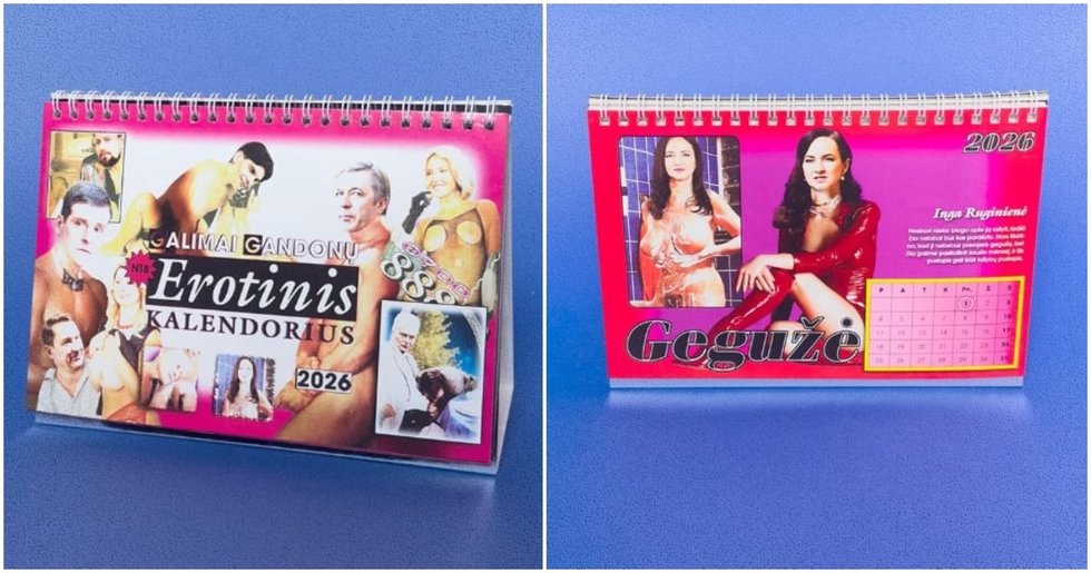 Erotinis politikų kalendorius (nuotr. Instagram)