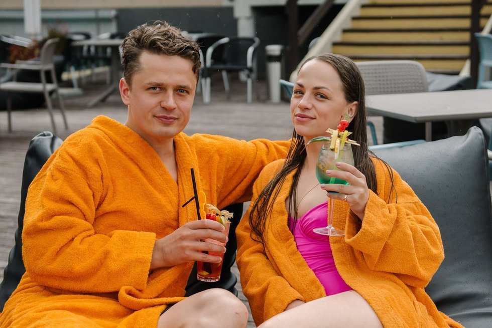 Ąžuolas Žvagulis su žmona Ineta Puzaraite-Žvaguliene