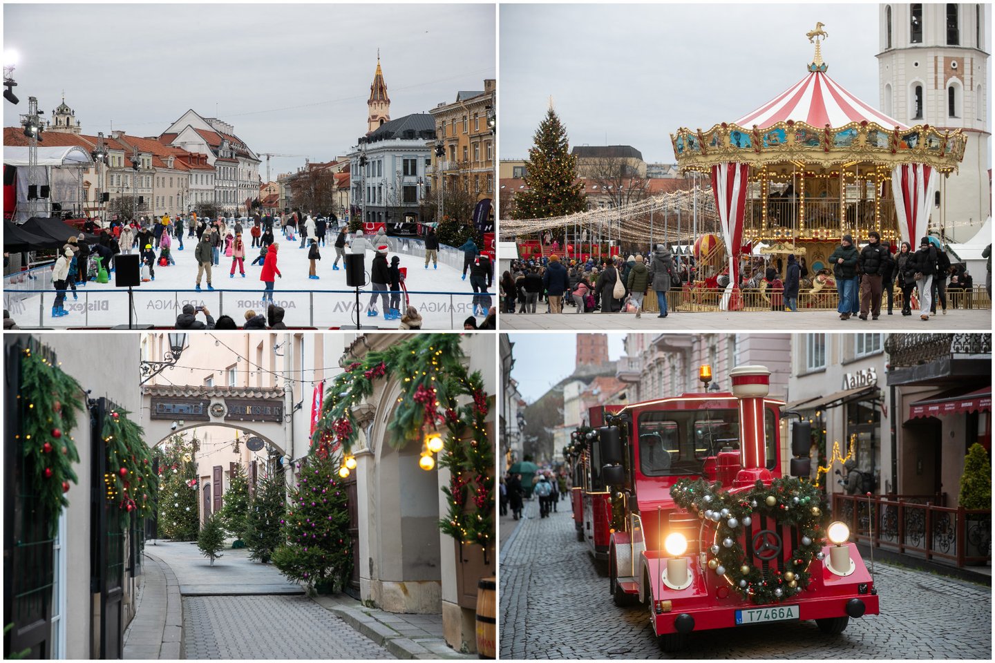  Kalėdiškiausia diena Vilniuje.<br> Lrytas koliažas