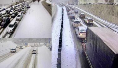 Dėl pūgos apsunkintas eismas Vilniuje – pasipylė avarijos