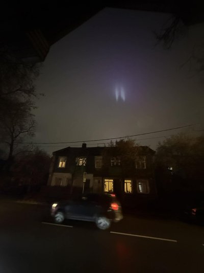 Šviesuliai danguje virš Vilniaus